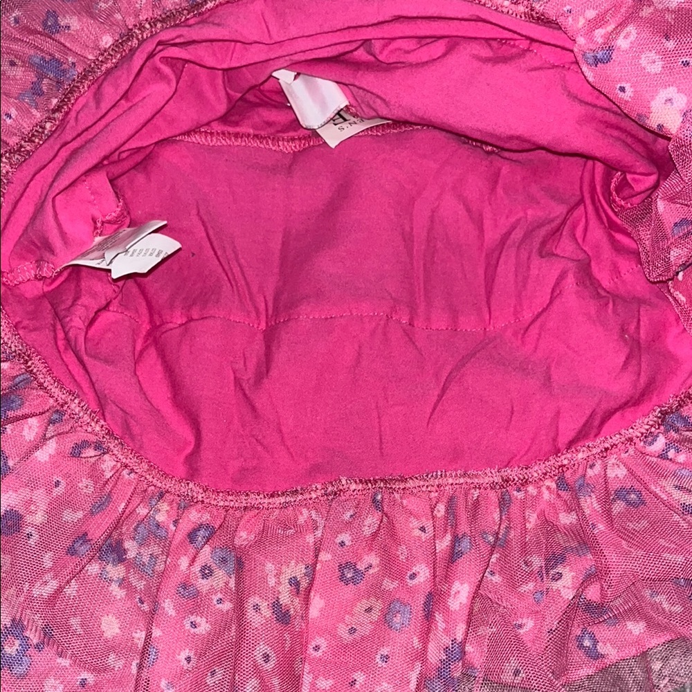 Floral Pink Ruffle Skirt - Picture 4 of 4